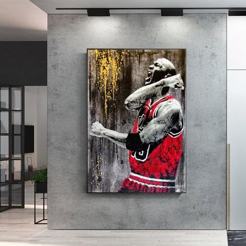 Great basketball player idol poster living room decoration canvas painting wall artist home decoration (frameless)