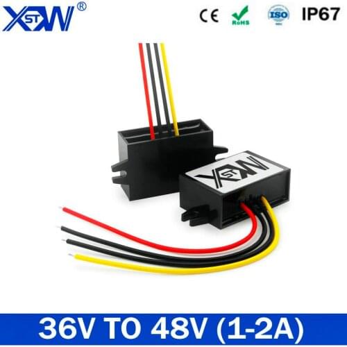 DC DC Converter 36V to 48V 1.5A 1A 2A Step Up Boost Converter 48volt DC Regulator Transfomer For Car With CE RoHS