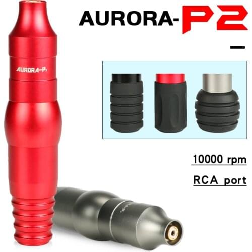 Aurora P2 Professional Rotary Tattoo Motor Machine Pen Aluminum Alloy Permanent Makeup Eyebrow Body Art Tattoo Gun High Quality