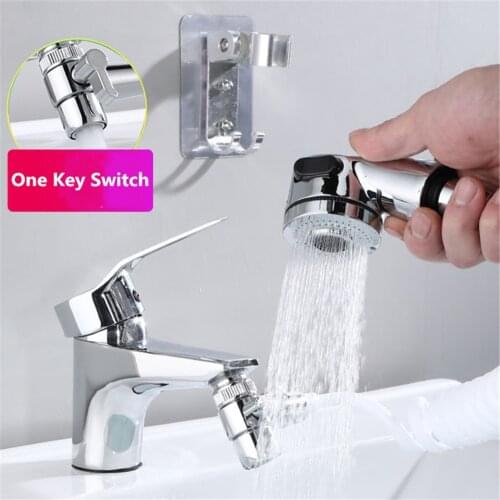 Faucet External Shower Head Filter Hand Toilet Faucet Flexible Suit Portable Wash Hair House Kitchen Sink Faucet High Pressure
