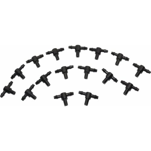 1000 pcs 4/7mm hose Barbed Three-way Tees Atomizing 6mm nozzle garden irrigation system pipe Fittings Gardening Water Connectors