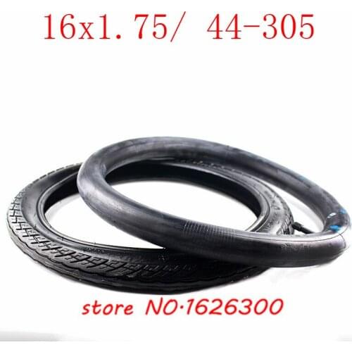 Size 16 x 1.75 inner and outer tire fits many gas electric scooters and e-Bike 16x1.75