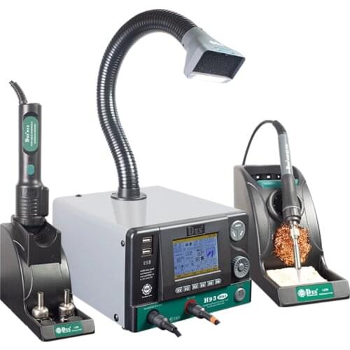 CXG DES H93 Air Purifier Soldering Station Hot Air Gun Smart High Frequency Electric Soldering Iron Absorb Toxic Gases 3 in 1