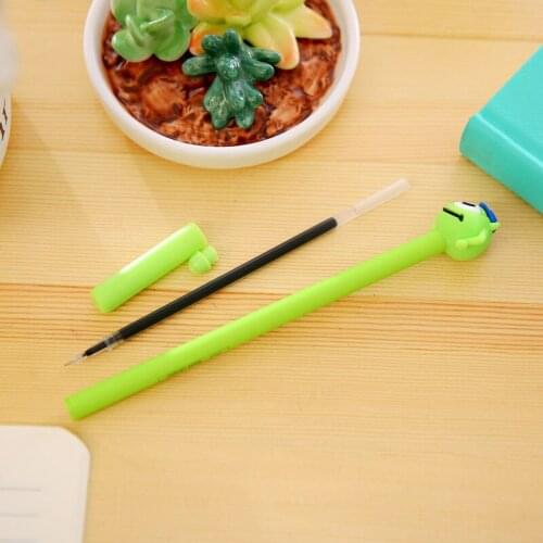 X204 cartoon stationery silicone doll pen eyes strange monocular young students Stationery office supplies for students