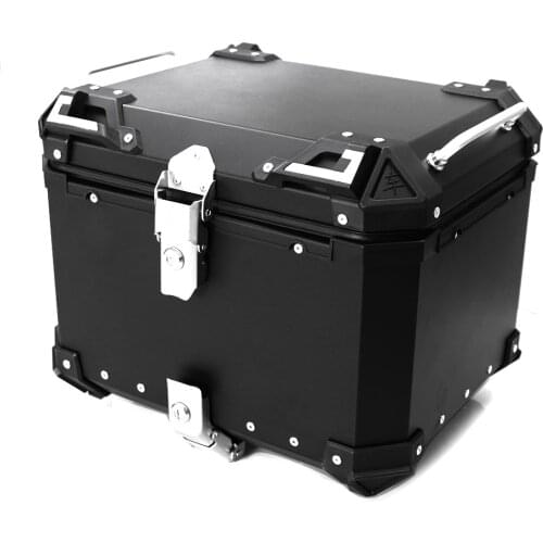 Motorcycle 45L Aluminum Alloy Top Tail Motorcycle Storage Case Tail Box Waterproof Motorcycle Accessories