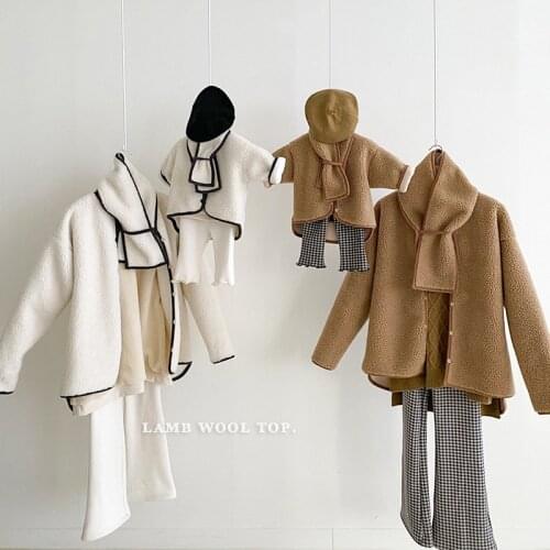 Winter New Mother and Daughter Clothes Sets Casual Solid Lambswool Coats Warm Pants 2pcs for Mommy and Me Family Matching Outfit