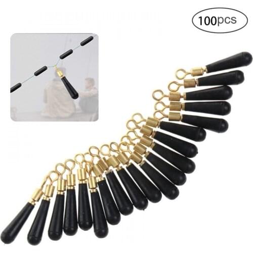 100pcs/set Drift Fishing Floats Seat Copperhead Rubber Bobber For Led Fishing Float Rotation Buoy Seat For Fishing Accessories