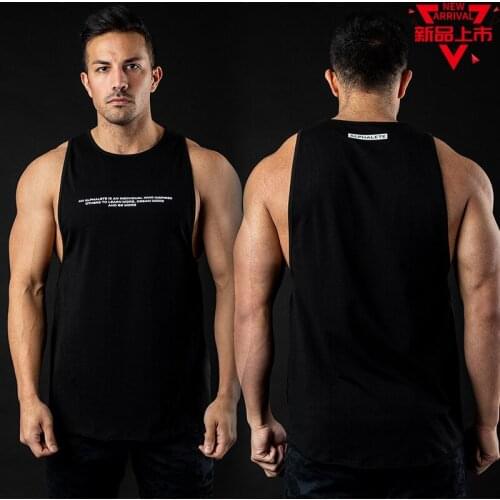 2021 Men Tank Top Summer New Cotton Undershirt Breathable Sleeveless Vest Mens Clothes Fashion Fitness Sports Undershirt