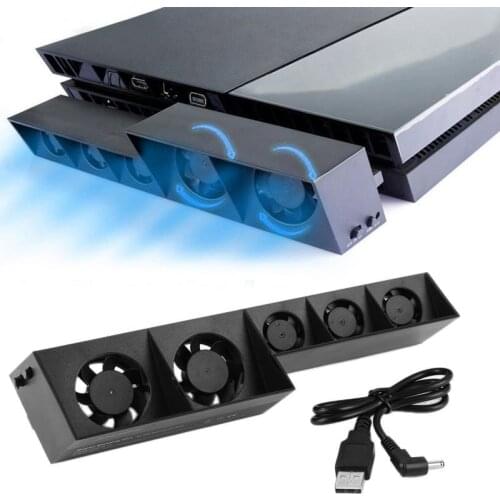 5 Fan For PS4 Game Accessories Play Station4 Host Cooling Fan Cooler External