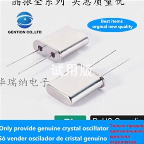 50pcs 100% orginal new HC-49U 49U DIP-2 24MHZ 24M 24.000MHZ Passive inline crystal 2 pin