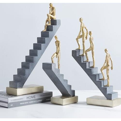 Modern Home Decoration Abstract Sculpture Art Decor Resin Character Model Living Room Office Decor Accessories Statues for Decor