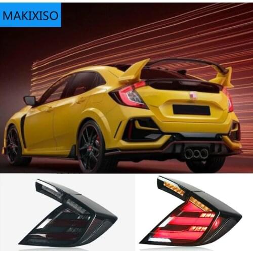 Car Styling for HONDA CIVIC X 10th Hatchback LED tail light CIVIC LED Rear Lamp DRL+Brake Trunk