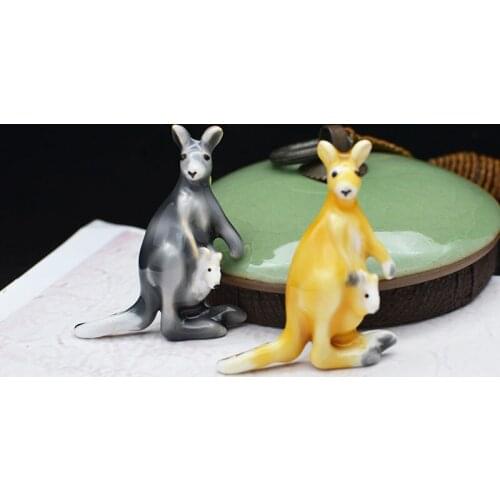 CINDY XIANG Enamel Kangaroo Mother And Babay Brooch Cute Creative Vivid Animal Pin New Design Fashion Jewelry 2 Colors Avaiable