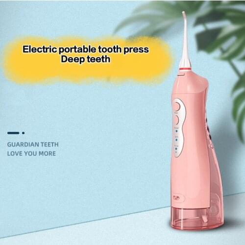 Oral Irrigator USB Rechargeable Water Flosser Portable Dental Water Jet Water Tank Waterproof Teeth Cleaner