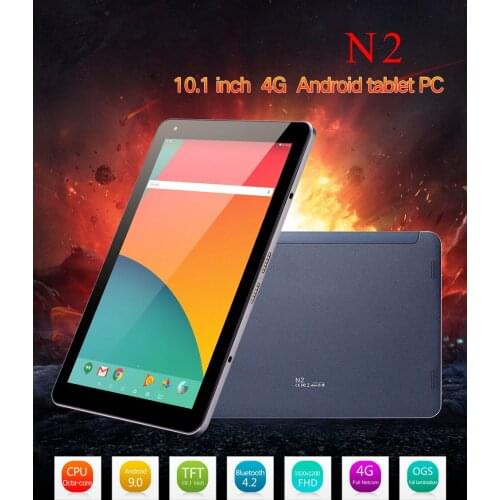 China N2 Phone Call Tablet PC Android 9.0 10.1 Inch 1200*1920 SC9863A Octa Core 4GB RAM 64GB ROM 4G LTE Bluetooth 4.2 WIFI GPS