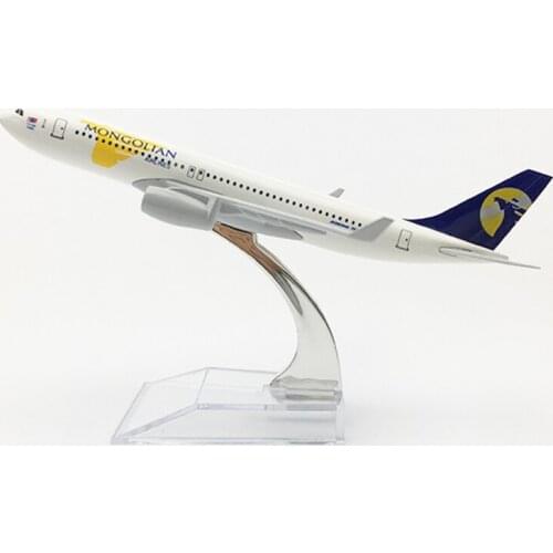 16cm Air Mongolian Airlines Airways Boeing 767 B767 Airplanes Aircraft Alloy Metal Diecast Model Mongolian Plane Collectible