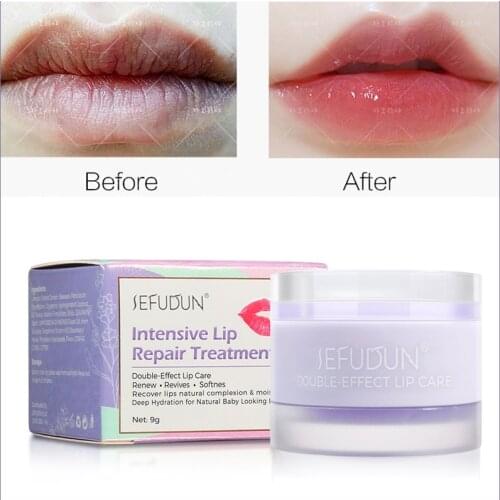 Lavender Lip Mask Dual-Effect Sleep Lipstick Repair Moisturizing Fade Lip Lines Moisturize And Remove Dead Skin Corners