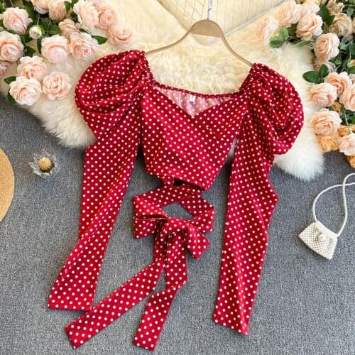 LWAIXS Polka Dot Blouses