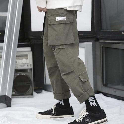 Fashion Oversized Harem Cargo Pants for Men and Women Trousers Casual Wide Loose Baggy Hip Hop Streetwear Jogges Pants