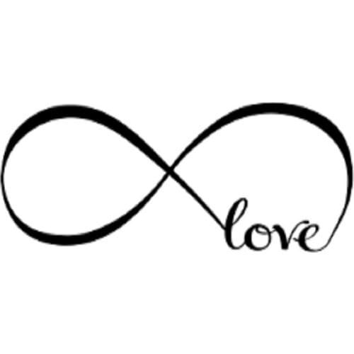 Necktie bedroom wall sticker decoration infinity symbol word love vinyl wall art decals Decor,living room kids room decor murals