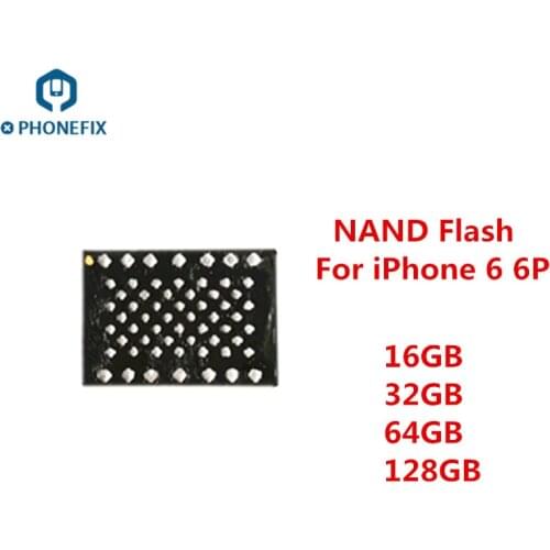 NAND16G 32G 64G 128G for iPhone 6 6P Flash Memory Chip Hard Disk HDD IC Chips Upgrade Memory Phone Accessory Replacement Parts