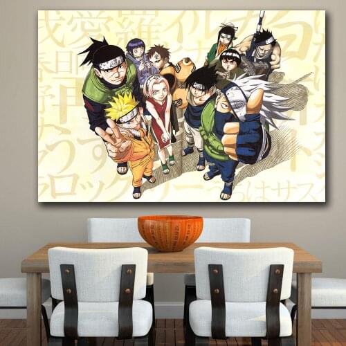 Wall Art Canvas HD Anime Naruto Crossover Poster Print Hot Anime Wall Art Painting Art Pictures For Living Room Home Decor
