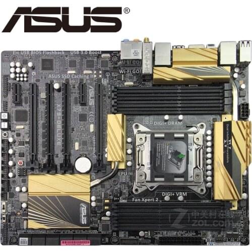 Asus X79-DELUXE Desktop Motherboard X79 Socket LGA 2011 Core i7 DDR3 64G ATX UEFI BIOS Original Used Mainboard On Sale