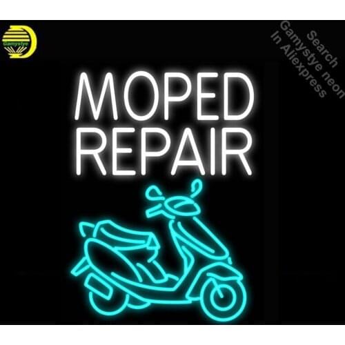 Neon Sign Moped Repair Motor handmade neon Signs Glass Tube neon lights Recreation Wall Windows Iconic Sign Neon Light LAmps