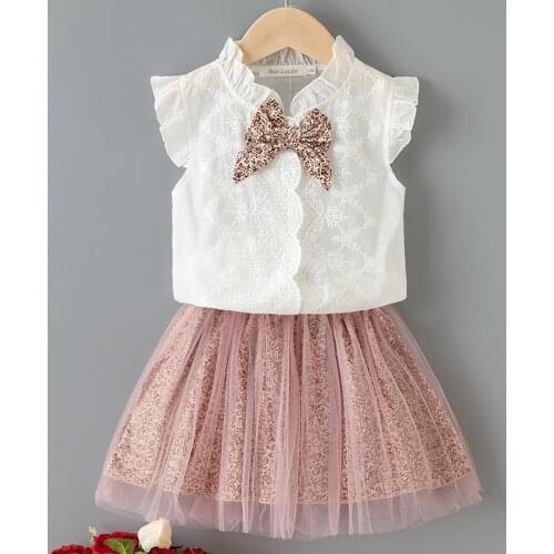 Girls Clothes Summer Toddler Girls Clothes 2-piece Childrens Clothing Suits Childrens Sportswear Girls Childrens Clothing