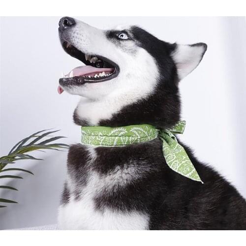Cooling Collar Cotton Breathable Summer Cooling Bandana Pet Bandana For Dogs Cat Pet Cooling Collar