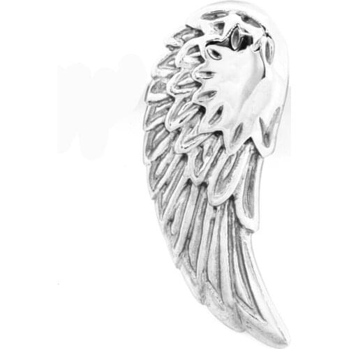 Fanssteel Stainless steel jewelry single angels wing pendant FSP09W09