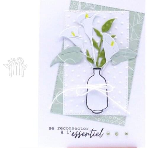 Tulips Cutting Dies Scrapbook Dariy Decoration Stencil Embossing Template DIY Greeting Card Handmade