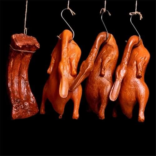 Photo props hotel restaurant store shop decor artificial fake simulation fish crab shrimp pork beef Roasted chicken duck model