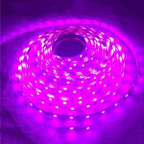Romantic Pink LED Strip light IP65 Waterproof 3528 SMD 60LED/M 5M flexible LED rope bar light DC12V Led decroation tape
