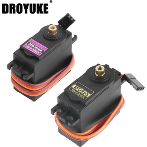 Droyuke 13KG 15KG Servos Digital MG995 MG996 Servo Gear for Futaba JR Car RC Model Helicopter Boat For Arduino UNO DIY
