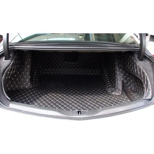 Customized Full Covered Special Car Trunk Mats for Cadillac CT6 2016-2017 Waterproof Rear Cargo Rugs Boot Carpets for CT6