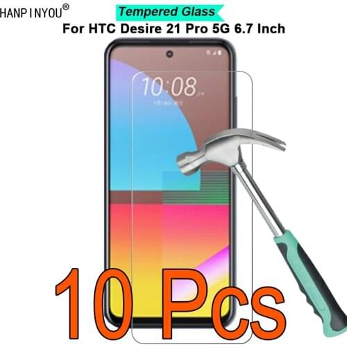 For HTC Desire 21 Pro 5G 6.7" 9H Hardness 2.5D Ultra-thin Toughened Tempered Glass Film Screen Protector Guard