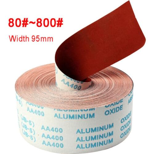 1Meter Sanding Paper 95mm Width Sanding Sandpaper Roll For Metal Wood Carving Furniture Polishing Grit 80#~800