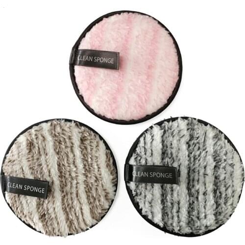 1 Pcs Lazy Double Sided Cleansing Makeup Powder Soft Remover Sponge Puff Reusable Wet And Dry Beauty Tool
