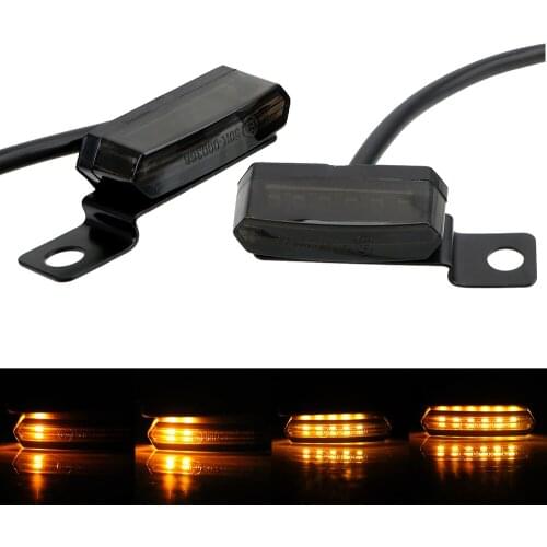 2PCS LED Signal Lamp Universal Motorcycle Accessories Streamer Flashing Motorcycle Turn Signal Lights