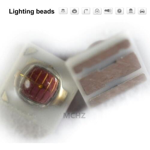 20PCS 3535 2W SMD LED Diode 2V-2.6V 700ma RED 620NM 625NM Infra-red Deep red 610nm 615nm Red blue green yellow