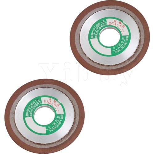 2x PDX Single Bevel Diamond Grinding Wheel for Industry 180# 125x10x32mm
