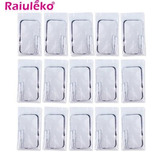 50pcs/lot Electrode Pads Tens Electrodes for Tens Digital Therapy Machine Physiotherapy Body Massager 9x5cm Muscle Stimulator