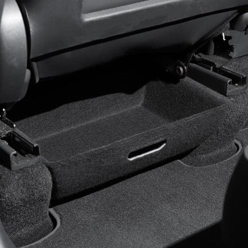 Car Interior Accessories Under Seat Storage Box Large Capacity Organizer Case Felt Cloth Drawer Holder For Tesla Model Y