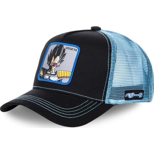 New Brand VEGETA Snapback Cap Cotton Baseball Cap Men Women Hip Hop Dad Mesh Hat Trucker Mesh Hat Dropshipping
