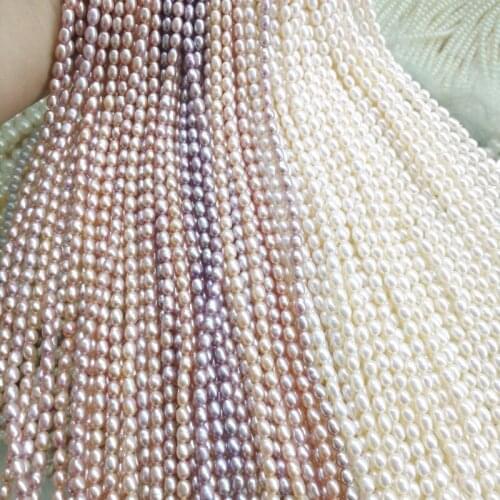 Wholesale 8-11Mm Natural Freshwater Pearls Loose Beads Rice Shape Loose Bead for Jewelry Making DIY Necklace Bracelet Earrings