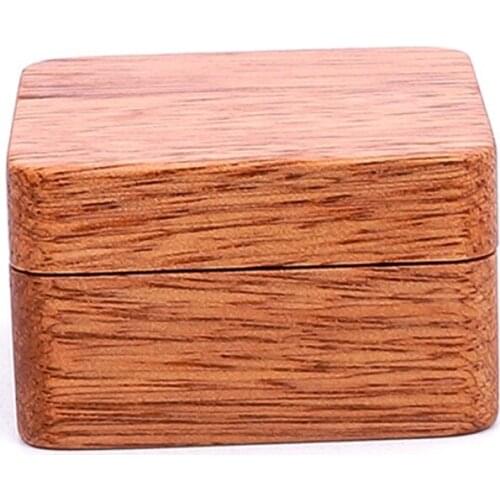High Quality Rustic Men Suit Wooden Cufflink Gift Box Portable Sleeve Button Jewelry Walnut Wood Keepsake Storage Box