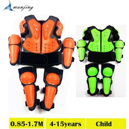 0.85-1.7M Child Youth Latka Boys Girls Motocross Cycling Balance Bike Body Armor Scooter Riding Skate Knee Elbow Guard Waistcoat