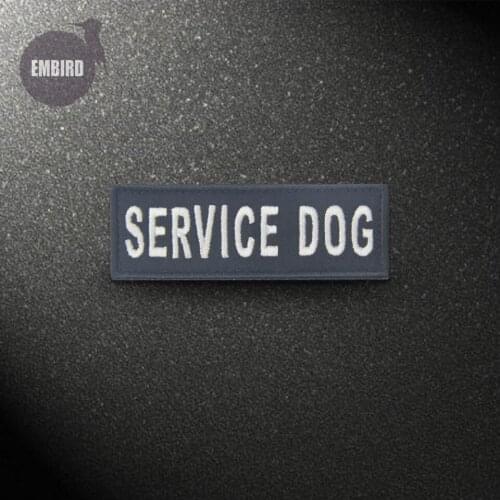 Embird patch Embroidered patches morale SERVICE Dog ceo-friendly 3D patches for jackets hook loop patch