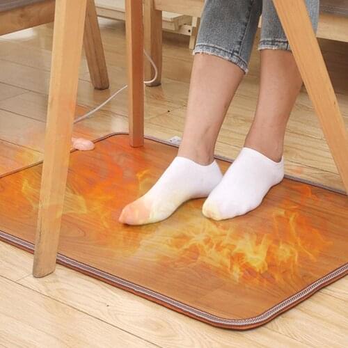 Foot Feet Warmer Electric Heating Mat Feet Leg Warmer Thermostat Carpet Warming Heater Pads For Home Office